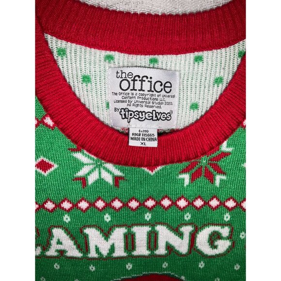 The Office Tipsy Elves "Dwight Christmas" Sweater Unisex XL - Picture 3 of 5